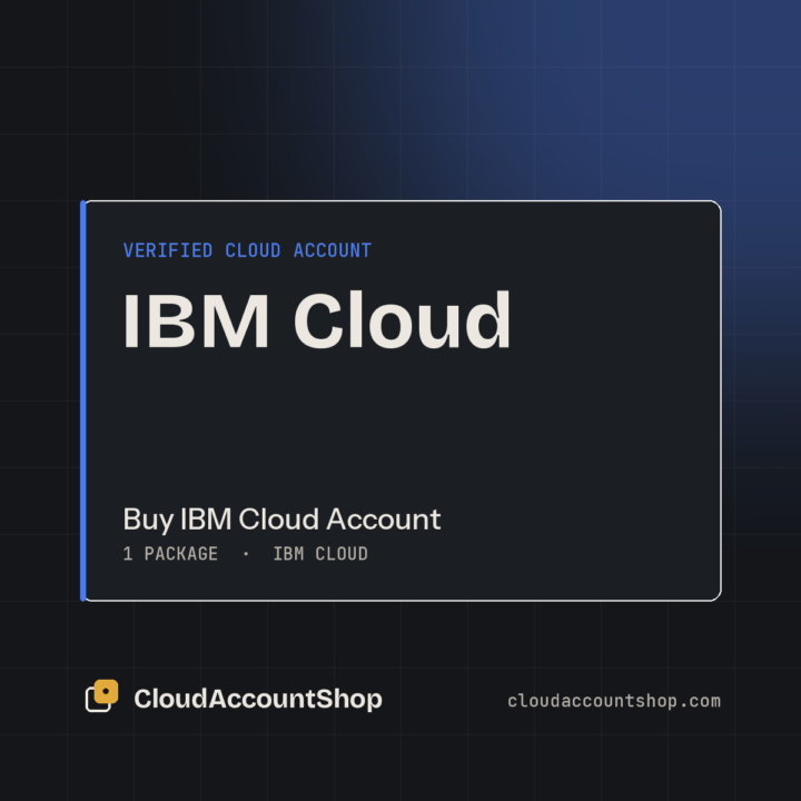 Buy IBM Cloud Account