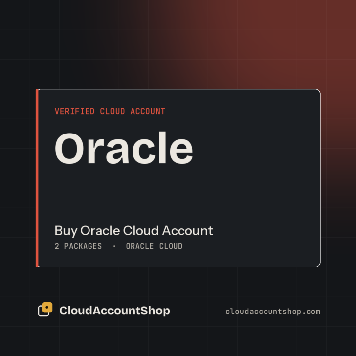 Buy Oracle Cloud Account