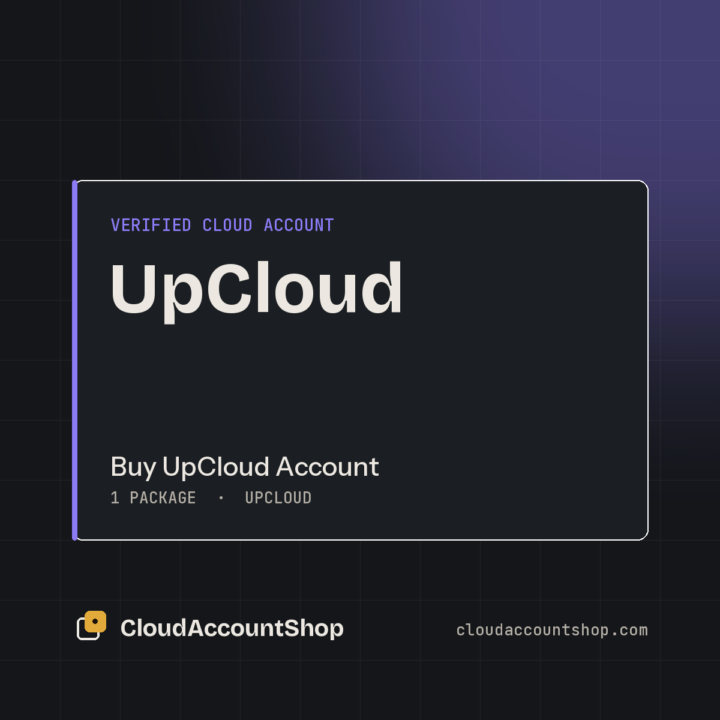 Buy UpCloud Account